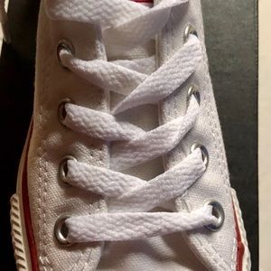 BRAND NEW  Youth White low top Converse